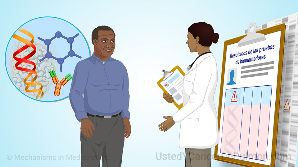 Pruebas de biomarcadores en el cáncer de pulmón de células no pequeñas (NSCLC)