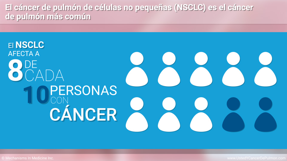 El NSCLC es el cáncer de pulmón más común